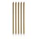 Anniversary House Gold - Extra Tall Metallic Candles With Holders x 16
