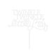 Make A Wish White - Twinkle Star Acrylic Cake Topper