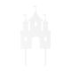 Make A Wish White - Castle Acrylic Cake Topper