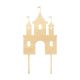 Make A Wish Birch Effect - Castle Wooden Cake Topper