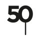 Make A Wish Black - Birthday Number 50 Acrylic Cupcake Topper
