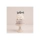 Make A Wish Black - Script Number 16 Acrylic Cupcake Topper