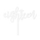 Birthday Number 18 Acrylic Cupcake Topper - White