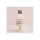 Make A Wish Black - Birthday Number 16 Acrylic Cupcake Topper