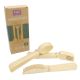 Bamboo Cutlery Set of 10, Pk/30 - Eco-Friendly Disposable Cutlery Pack