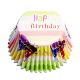 Deep Fill Foil Lined Baking Cases - Party Hats Pk/30