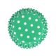 Cupcake Cases Foil Lined - Green Polka Dots Pack of 30