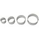 Stainless Steel Cutters - Briar Rose Flower Petal Set of 4