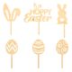 Make A Wish Wood - Easter Cupcake Toppers Set Of 6