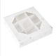 Pack Of 100 - Silver Stars Window Treat Boxes & Inserts - 9 Cavities by Simply Making