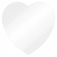 Clear Heart Ganache Plate 12 Inch Pack of 2