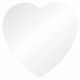 11 Inch White Heart Ganache Plates Set of 2
