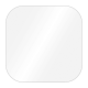 4 Inch Ganache Plate White Squircle Set of 2