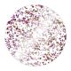 13 Inch Round Ganache Plate Pink Glitter Set of 2