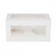 Holds 2 White Cupcake Box With Double Window by Simply Making