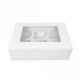 White Cupcake Box Holds 6 Cupcakes With Window