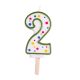 Candles - Green Numeral 2 (64mm / 2.5