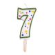 Candles - Green Numeral 7 (64mm / 2.5