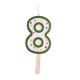 Candles - Green Numeral 8 (38mm / 1.5