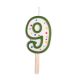 Candles - Green Numeral 9 (38mm / 1.5