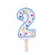 Candles - Blue Numeral 2 (64mm / 2.5