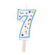 Candles - Blue Numeral 7 (64mm / 2.5