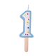Candles - Blue Numeral 1 (38mm / 1.5