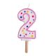 Candles - Pink Numeral 2 (64mm / 2.5