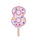 Candles - Pink Numeral 8 (64mm / 2.5