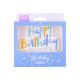 Candle Topper - Blue Pastel Birthday Candle - Delicate Cake Embellishment