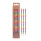 Candles Tall - Rainbow Stripes Pk/6 - Colorful Tall Candles