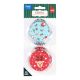 Santa & Rudolph Christmas Foil-lined Cupcake Cases (60 Pack)