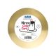 Mirror Cake Card - Round Gold 152 mm (6-Inch), Pack of 3