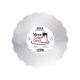 Mirror Cake Card - Scallop Silver 203 mm (8-Inch), Pack of 3