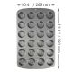 Non Stick - 24 Cup Mini Muffin Pan (35 x 26.5 x 2cm / 13.8 x 10.4 x 0.8â€)