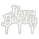 Plastic Cutters - Cake Topper Happy Birthday Script (185 x 155mm / 7.3 x 6
