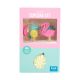Cupcake Set - Tropical (24 Cases and Toppers) - Vibrant Tropical Cupcake Kit