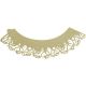 Cupcake Wrappers - Gold Holly Cupcake Wrappers Pk/12