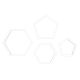 Football/Soccer Ball Pattern Cutters Set of 4
