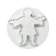 Novelty Plunger Cutter - Medium Father Christmas with Embossing (55mm / 2.2â€)