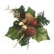 Paper Red and Gold Holly and Bauble - Pack of 50