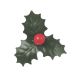 Paper/Plastic Holly - 32mm - Pack of 200