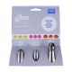 Jem Nozzles Set – Cupcakes Collection, Pack of 3 - Versatile Nozzle Set for Cupcake Designs