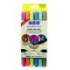 Brush & Fine Pen Set - Bright Set of 6 - Precision Cake Decoration