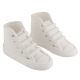 Handcrafted Sugar Toppers - White High Cut Sneaker (72 x 50mm / 2.75 x 2â€)