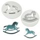 Plastic Cutters - Rocking Horse Set of 2