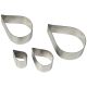 Stainless Steel Cutters - Rose Petal Set of 4