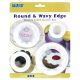 Classic Shapes Cutters - Round & Wavy Edge Set of 4