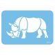 JEM Stencil - Rhino (62 x 118mm / 2.44 x 4.65â€)