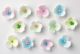Assorted Sugar Flowers - Pink, Lilac, Green, Blue, Yellow - Pack of 1000